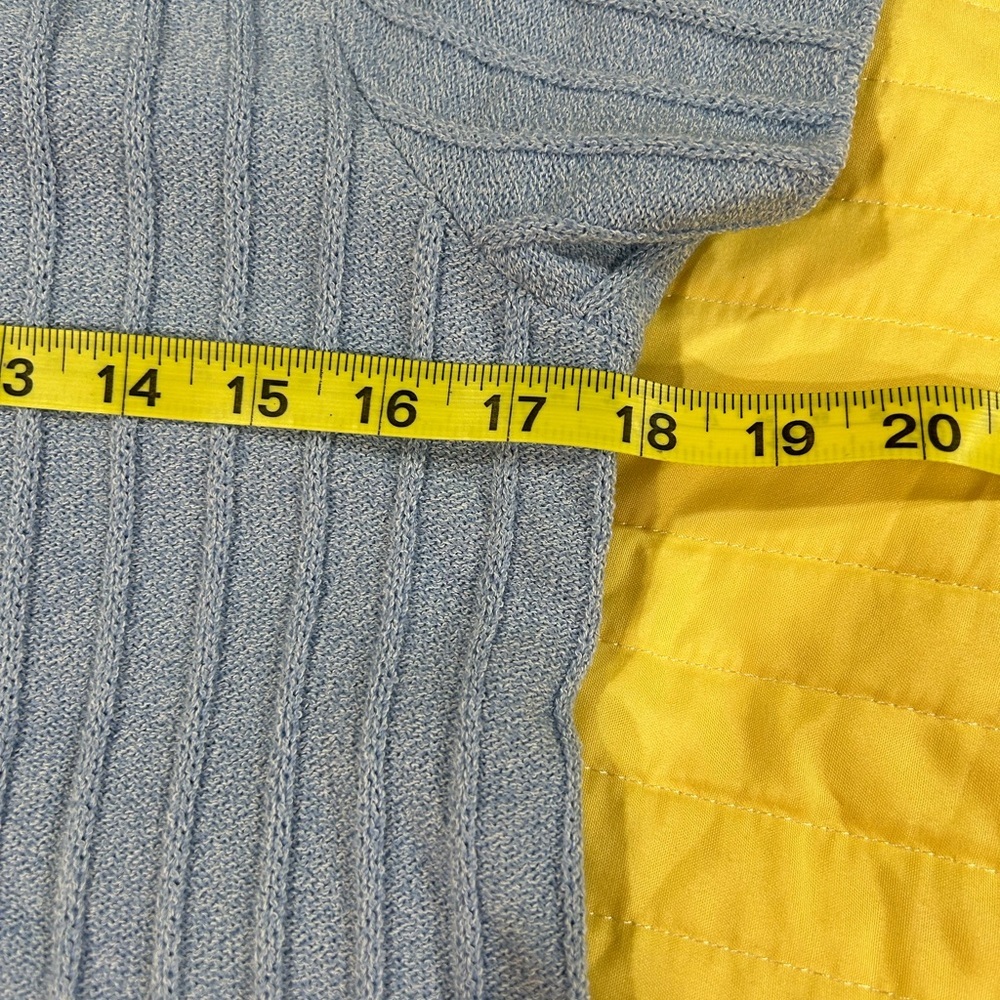 ST JOHN SPORT SOFT BLUE SANTANA KNIT SIZE P - Picture 5 of 8